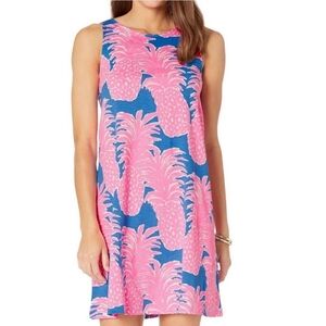NEW Lilly Pulitzer Kristen Dress with Hot Pink Pineapples size XXS